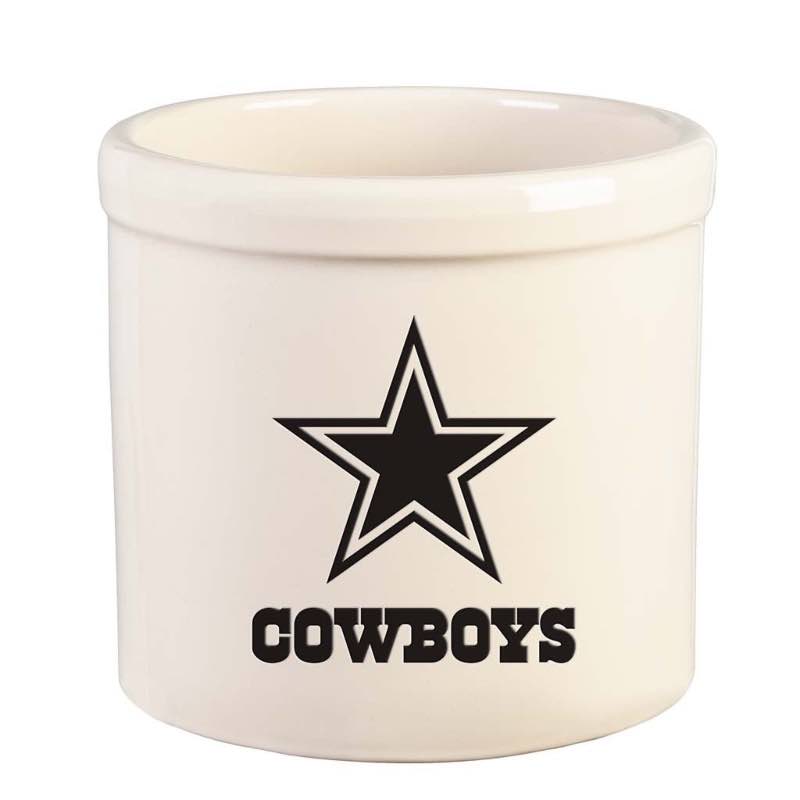 NFL Team Logo Stoneware Crock - Dallas Cowboys